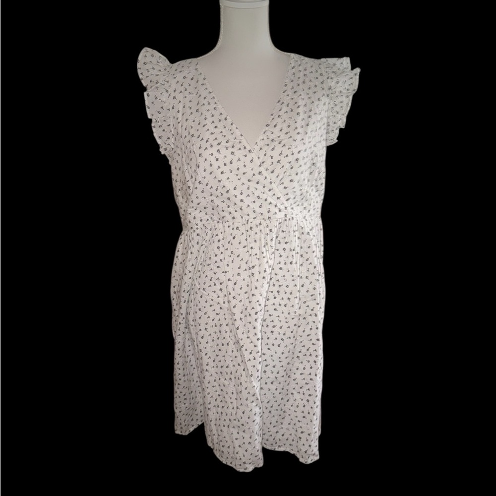 💫 Loft White Eyelet Dress | Size 8 Petite | Lace-Look Detail | BNWT